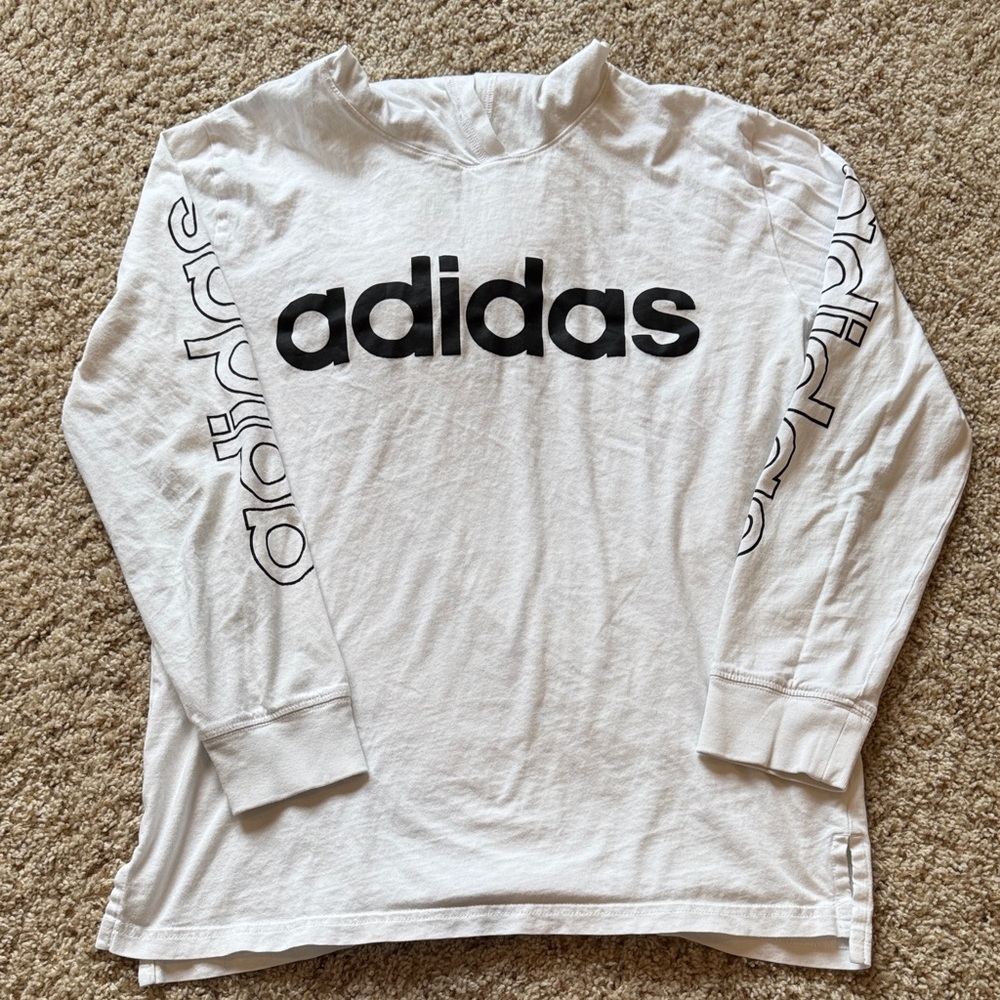 Adidas Boys Long Sleeve Hooded T-shirt